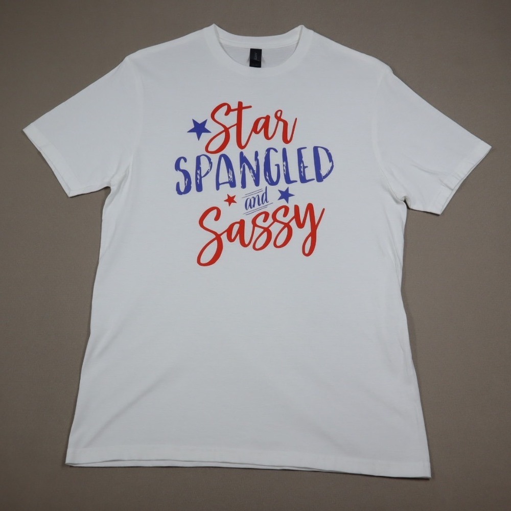 Women's Star Spangled and Sassy Graphic Tee - Size‎ M